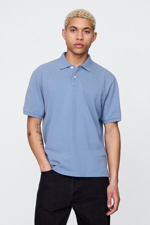 Relaxed Pique Polo Shirt