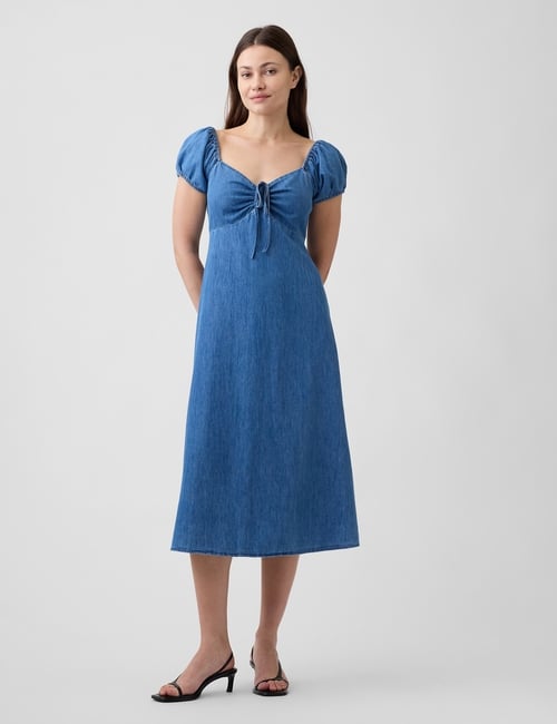 V-SS TIE PUFF SLV MAXI