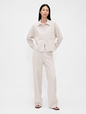 Linen-Cotton Oversized Shirt