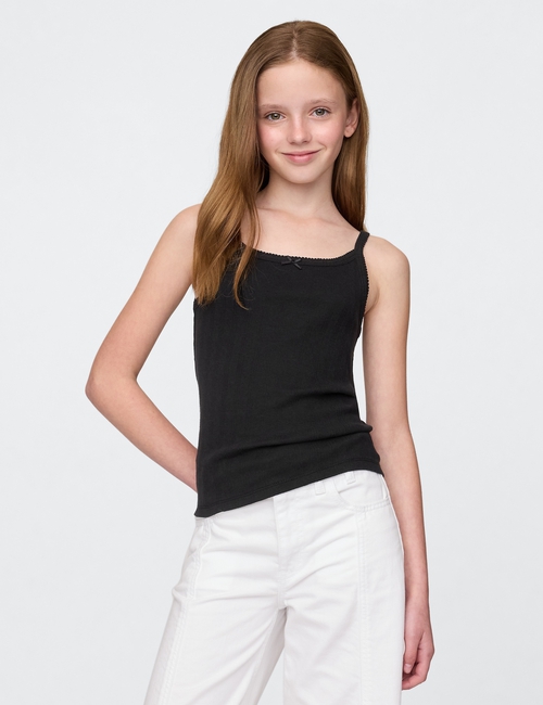 Kids Pointelle Rib Cami