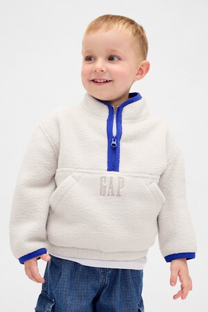 Baby & Toddler Sherpa Half-Zip Pullover