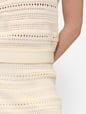 Mixed-Stitch Sweater Mini Skirt