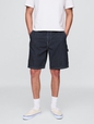 '90s Loose Denim Stripe Carpenter Shorts