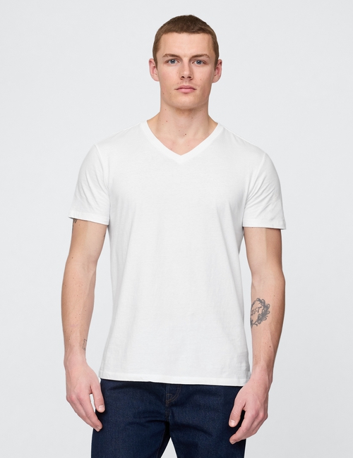 Cotton Jersey V-Neck T-Shirt