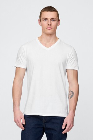 Cotton Jersey V-Neck T-Shirt
