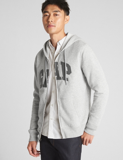 Logo Fleece Zip Hoodie