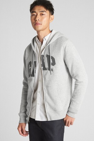 Logo Fleece Zip Hoodie