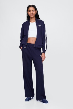 Vintage Soft Wide-Leg Logo Track Pants