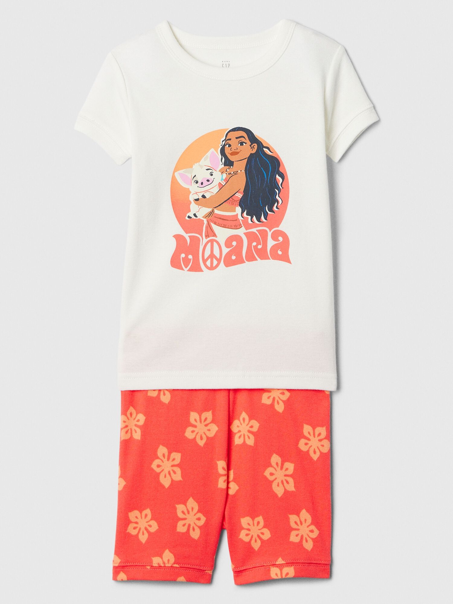 babyGap Disney Moana 100 Organic Cotton PJ Set