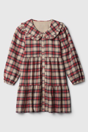 babyGap Tiered Flannel ShirtDress