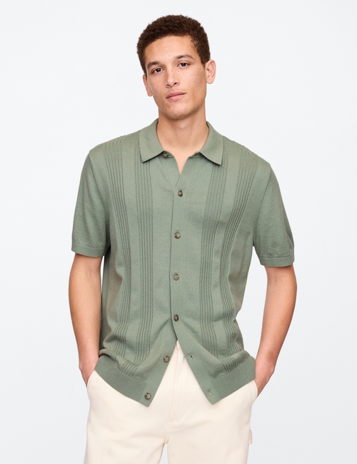 Textured Sweater Vacay Shirt in Standard Fit