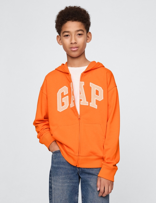 Kids Relaxed Gap Logo Zip Hoodie