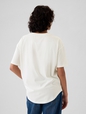 Organic Cotton Oversized Boyfriend Logo T-Shirt