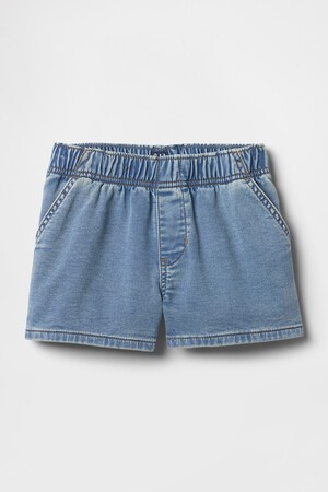Kids High Rise Pull-On Sweatpant Jean Shorts