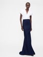 GAP STUDIO SEAMED DENIM HIGH WAISTED MAXI SKIRT