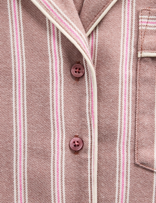 Gap × Summer Fridays Relaxed Flannel Stripe PJ Shirt