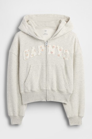 Kids VintageSoft Oversized Logo Zip Hoodie