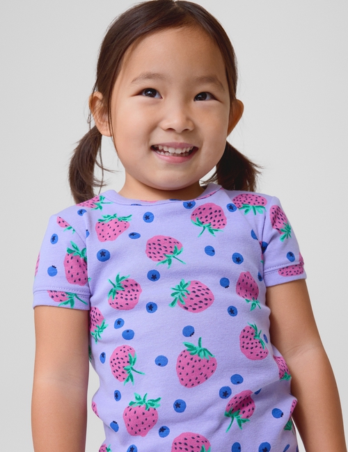 Kids & babyGap 100% Organic Cotton Berry PJ Set