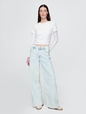 High Rise Stride Wide-Leg Jeans