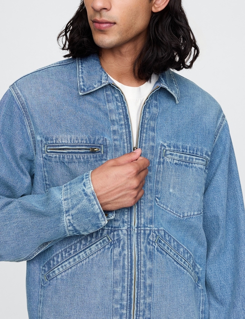 ZIP FRONT SHIRT JKT