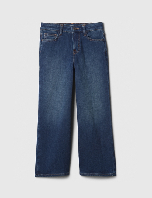 Kids High Rise SuperSoft Wide-Leg Ankle Jeans