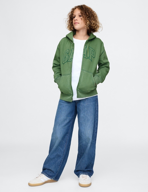 Kids Vintage Soft Full-Zip Hoodie