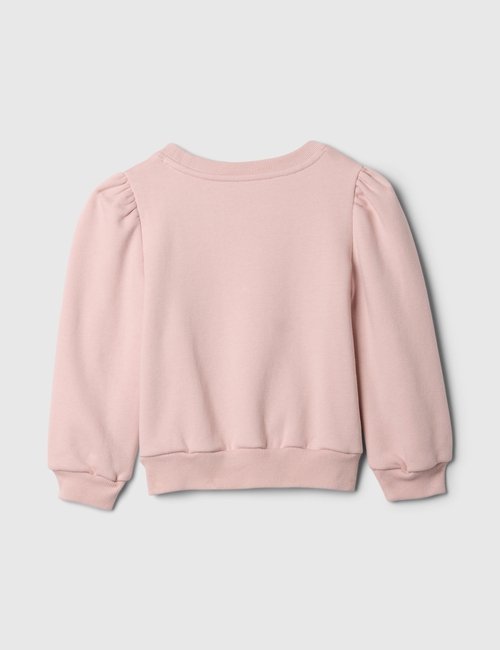 babyGap Vintage Soft Puff Sleeve Bear Logo Sweatshirt
