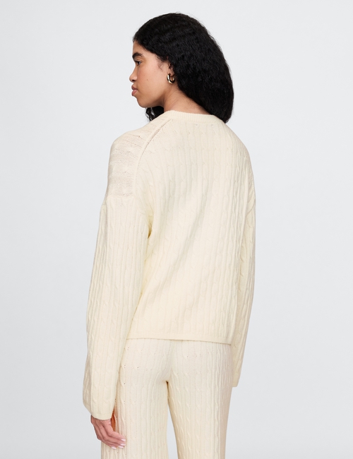 CashSoft Cable-Knit Sweater