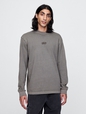 Mockneck Logo T-Shirt