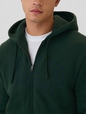 Gap Logo Sherpa-Lined Zip Hoodie