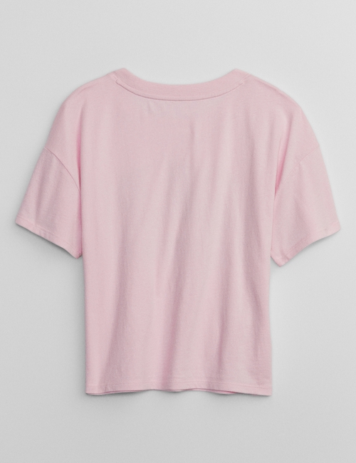 تي شيرت بشعار جاب وطبعة باربي للأطفال