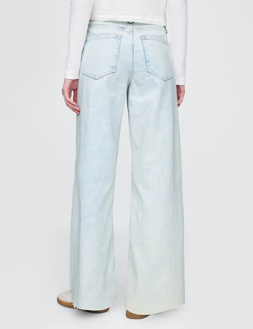 High Rise Stride Wide-Leg Jeans