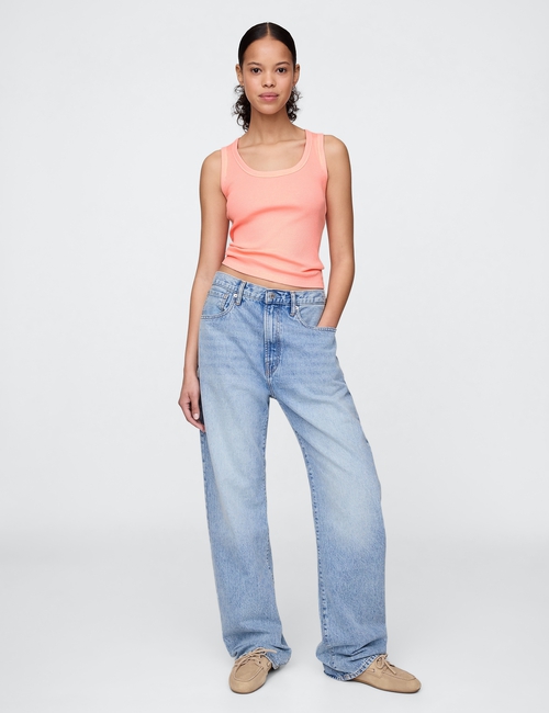 Rib Scoop Tank Top