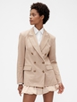 GapStudio Twill Double-Breasted Tailored Blazer
