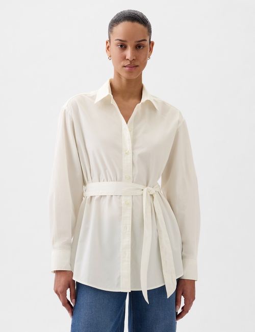 Organic Cotton Belted Big Shirt