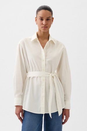 Organic Cotton Belted Big Shirt