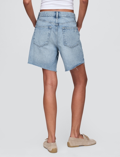 8" Mid Rise '90s Loose Denim Bermuda Shorts
