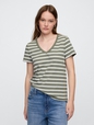 Favorite Stripe V-Neck T-Shirt