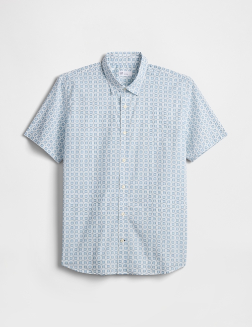 Stretch Poplin Shirt in Standard Fit