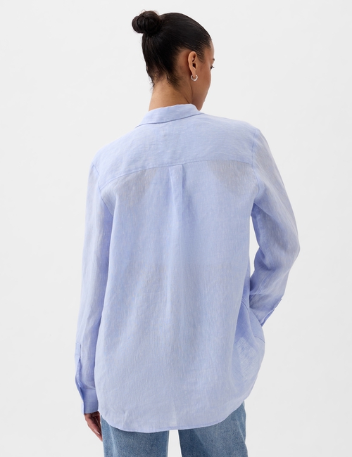 100% Linen Boyfriend Shirt