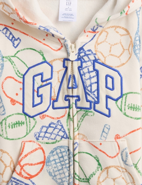 babyGap Relaxed Logo Zip Hoodie