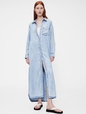 GapStudio Draped Denim Shirtdress