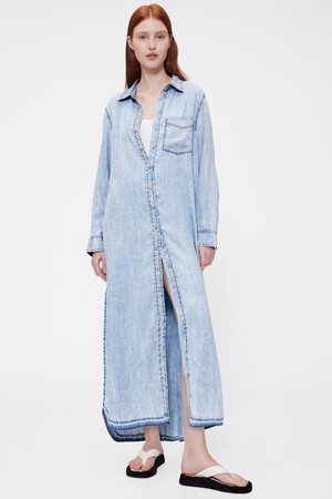 GapStudio Draped Denim Shirtdress