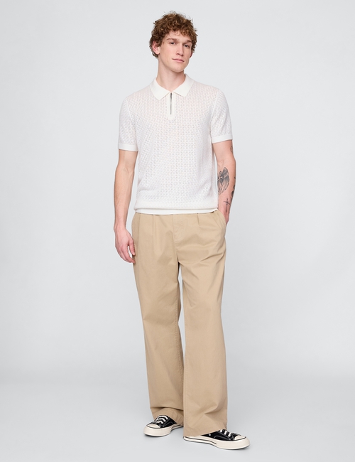 Crochet Polo Shirt