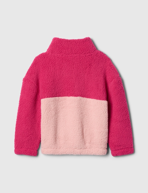 babyGap Recycled Sherpa Quarter-Snap Sweatshirt