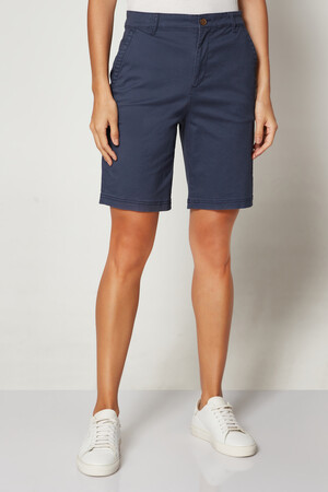 9" High Rise Twill Bermuda Shorts