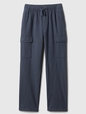 Kids Linen-Blend Pull-On Cargo Pants