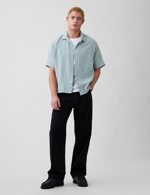 Boxy Gauze Vacay Shirt