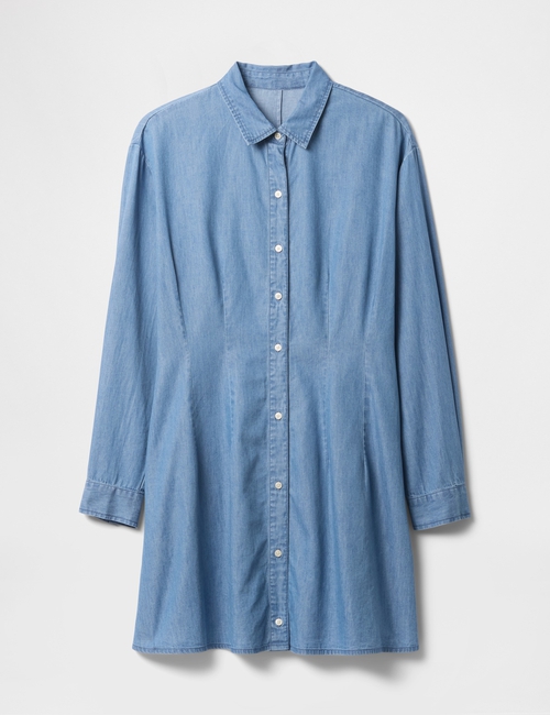Denim Mini Shirtdress