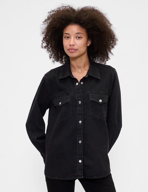 V-LAZIO DENIM WESTERN SHIRT